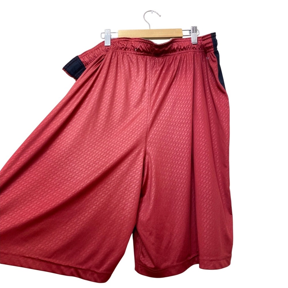 Nike Oklahoma Sooners Dri-FIT Basketball Shorts Mens XXL Red‎ Black Textured